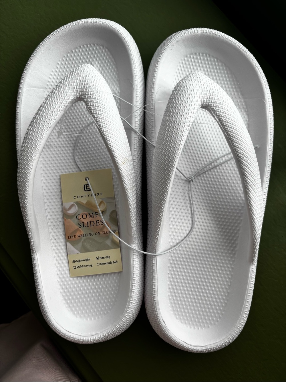 Soft Sole Flip Flop Slides-Size 9/10